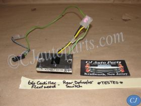 OEM 1960 1961 1962 1963 1964 1965 1966 1967 1968 Cadillac Fleetwood Eldorado Deville REAR DEFOGGER DEFROSTER SWITCH DEFOG DEFROST **TESTED** #1487732